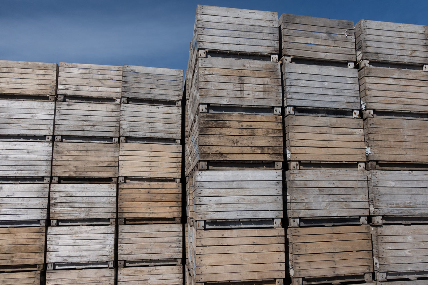 Apple crates near Pultneyville, New York