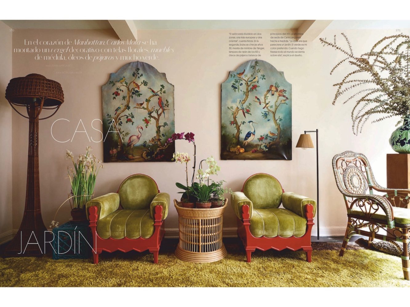 Spread from September issue of AD España