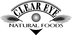 Clear Eye Natural Foods logo by Paul Dodd at 4D Advertising in Rochester, New York