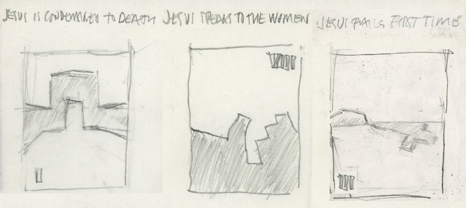 Sketches for Stations of the Cross 2021
