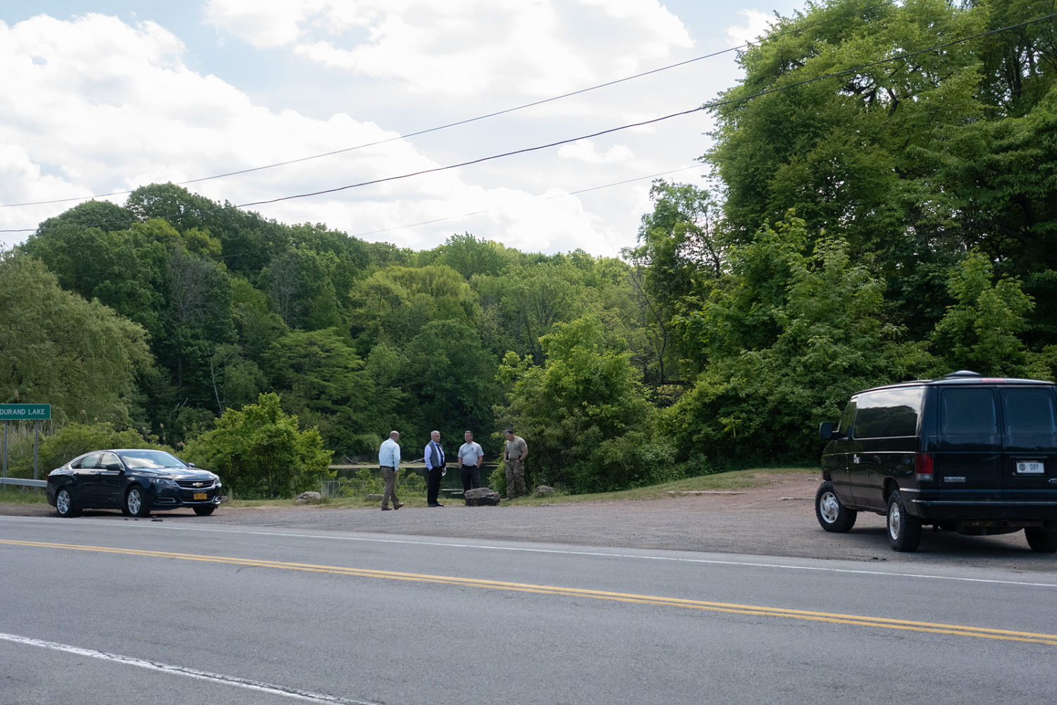 New York State scuba divers at Durand Lake crime scene