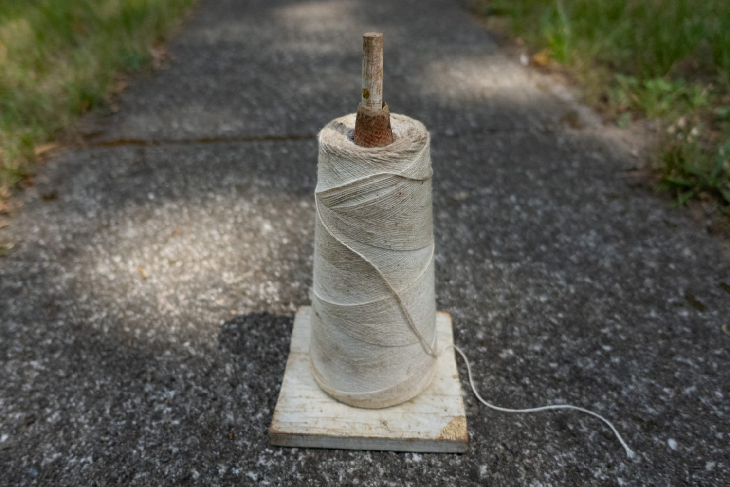 Roll of string from a garage sale