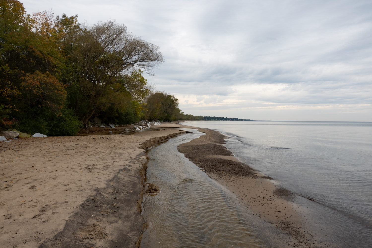 Outlet from Eastman Lake flowing into Lake Ontario at Durand