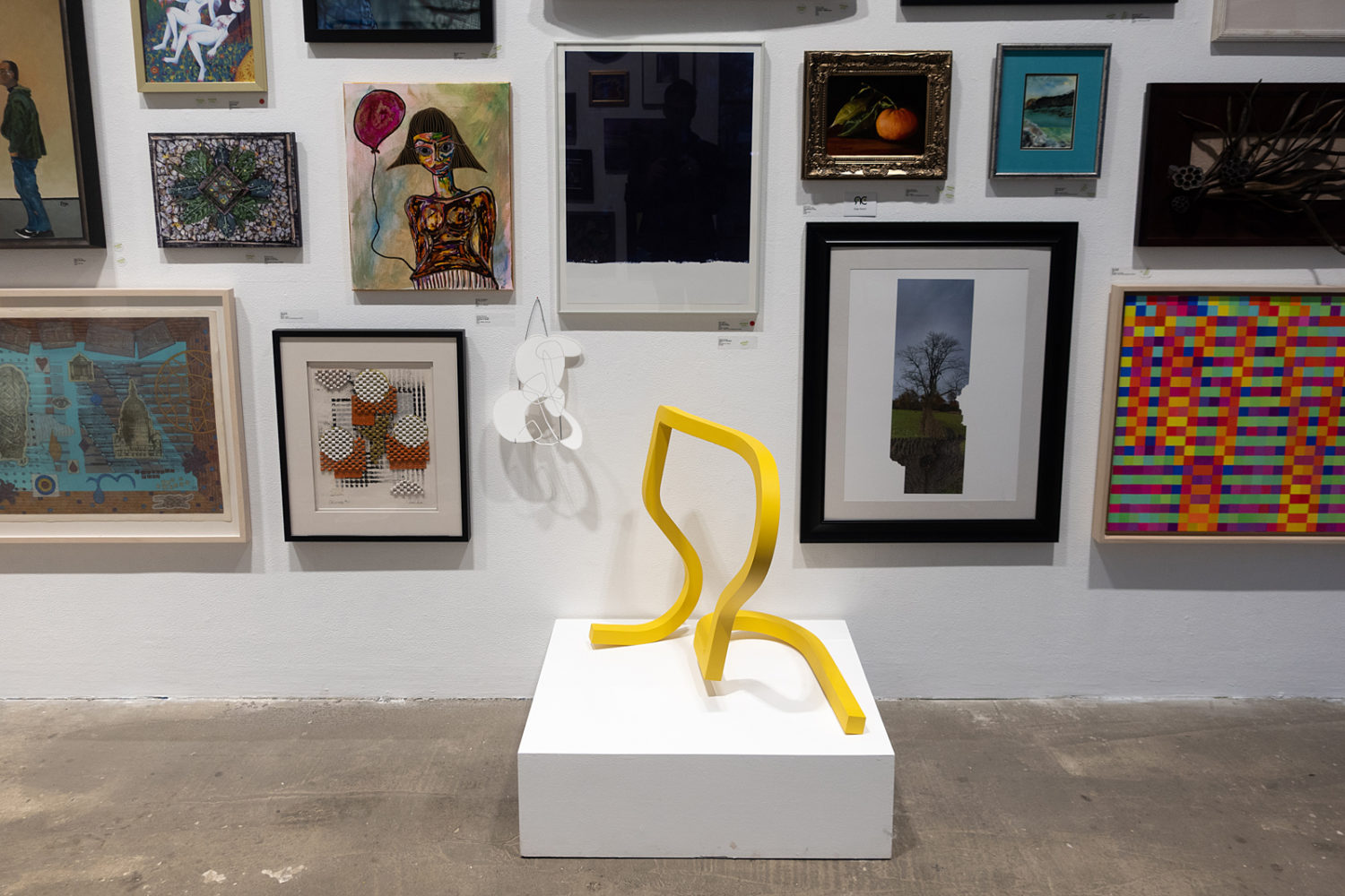 RoCo Members Show. My piece (top center) is in good company with Colleen Buzzard (center left) and Bill Keyser (center bottom).