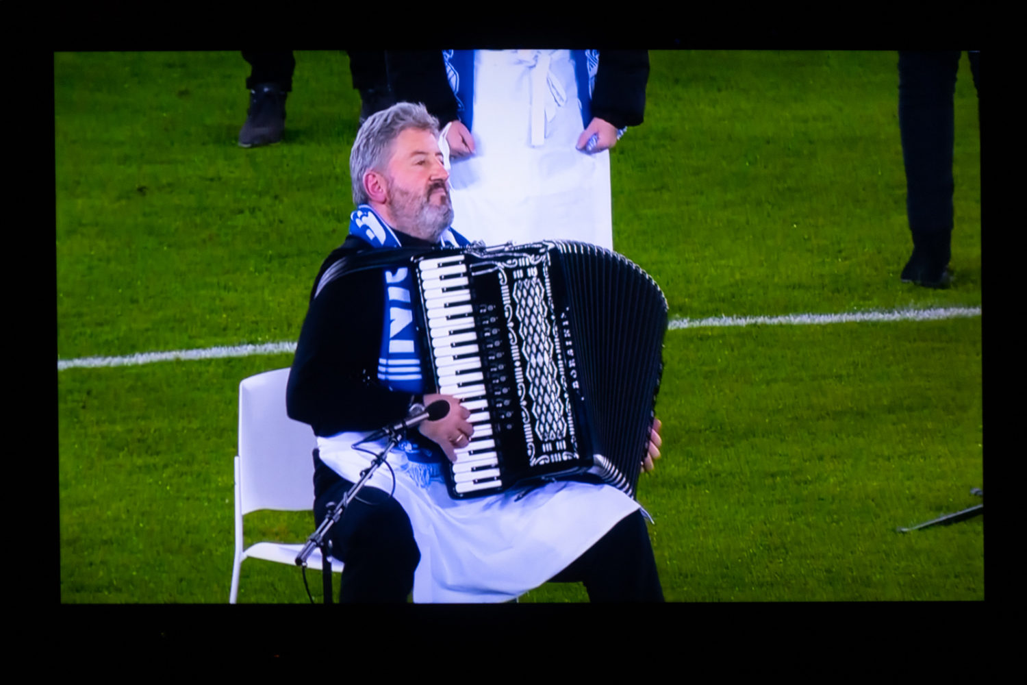 Tamborrada,, pregame show in San Sebastian vs. Atletico in Copa del Rey