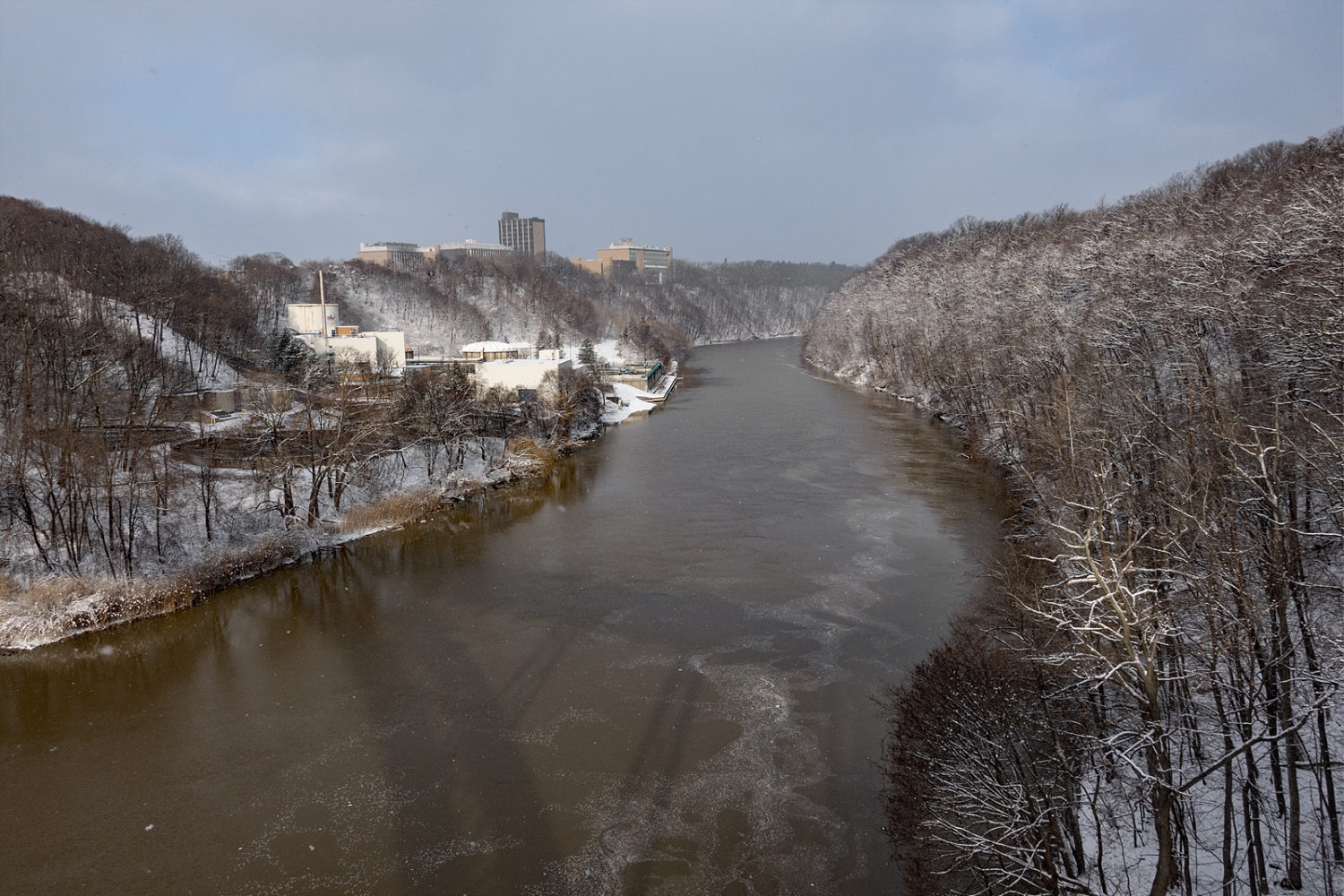 View of Genesee River from Seneca Park Bridge