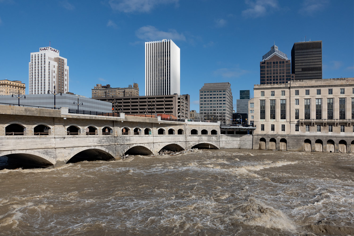 Broad Street Bridge in downtown Rochester