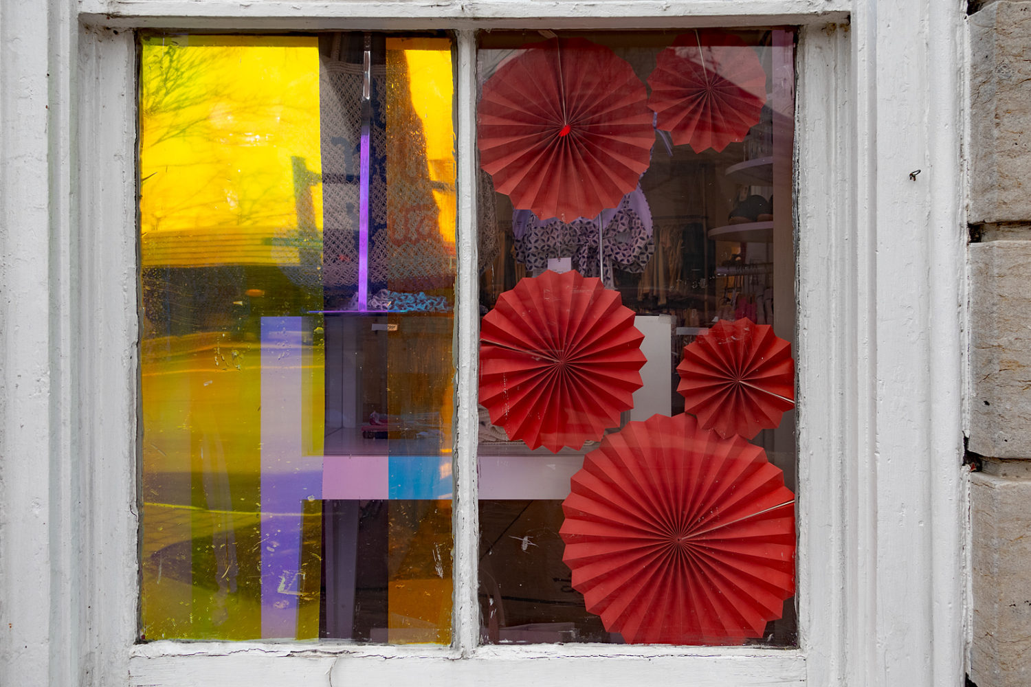 Abstract window display