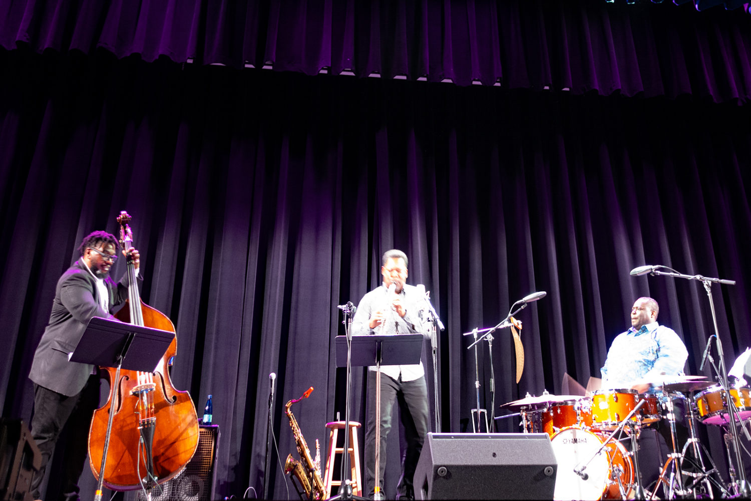 Ravi Coltrane Freedom Trio performing at the 2022 Rochester International Jazz Fest