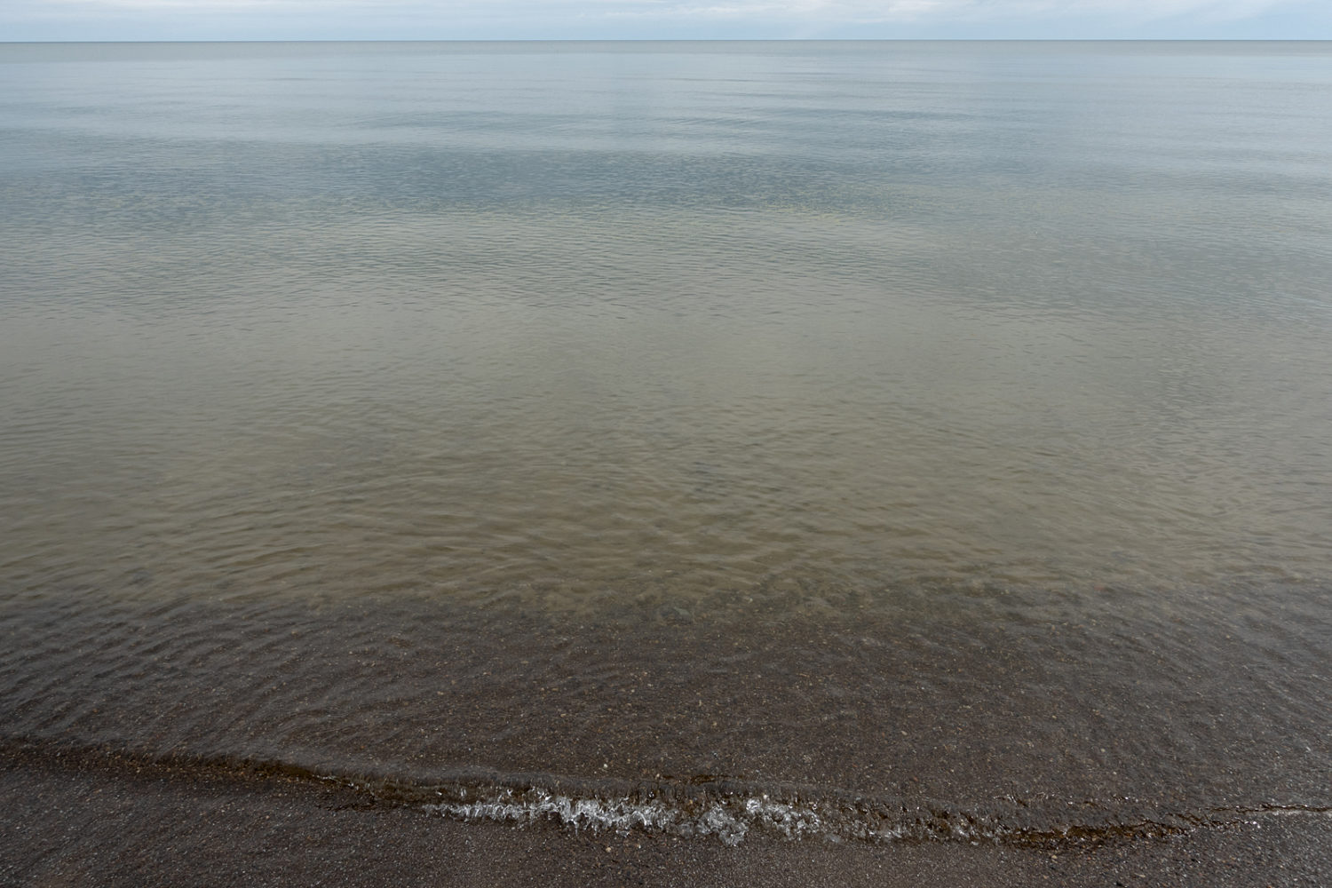 Calm Lake Ontario after the rain