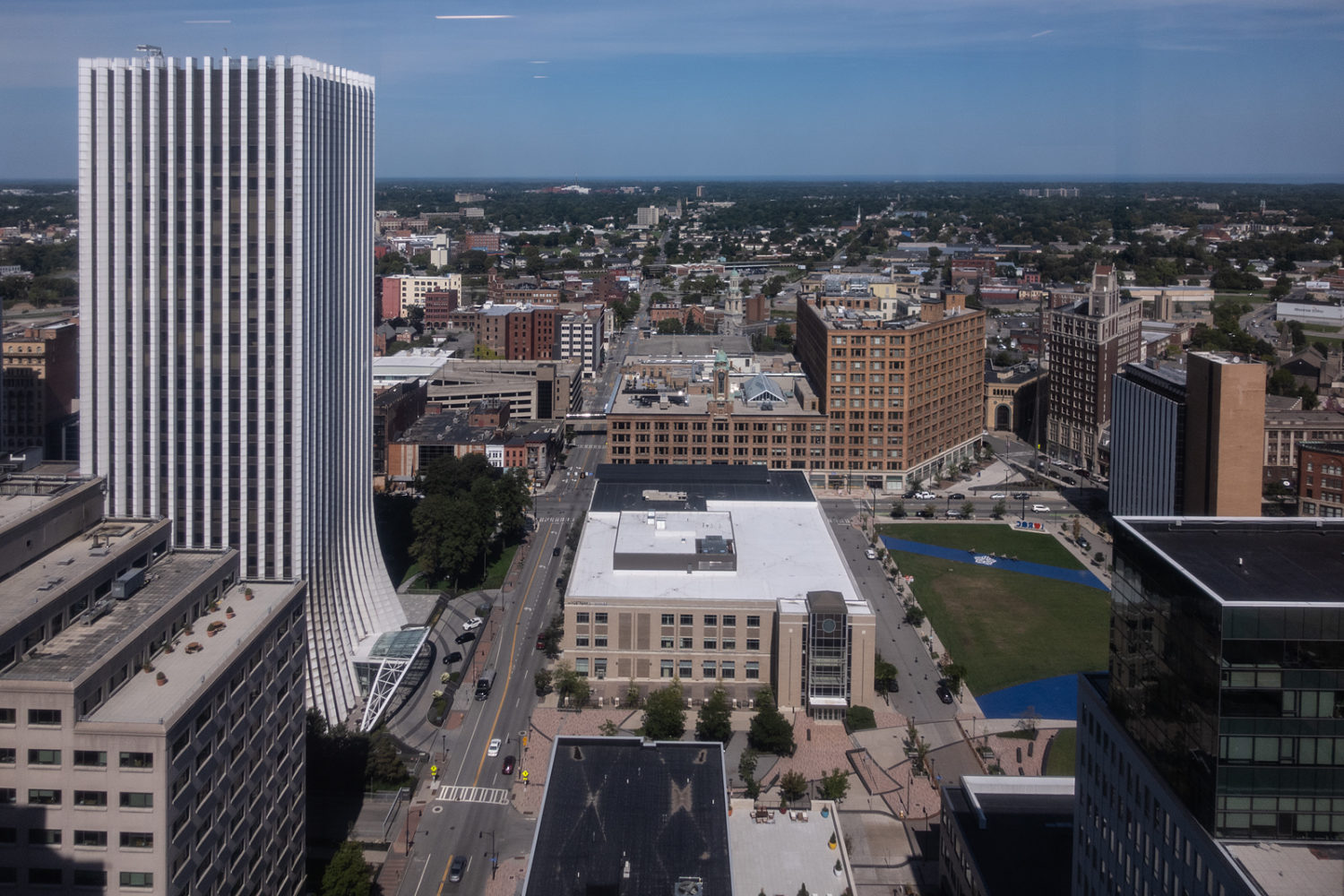 View looking north from 24th floor of former Xerox Headquarters