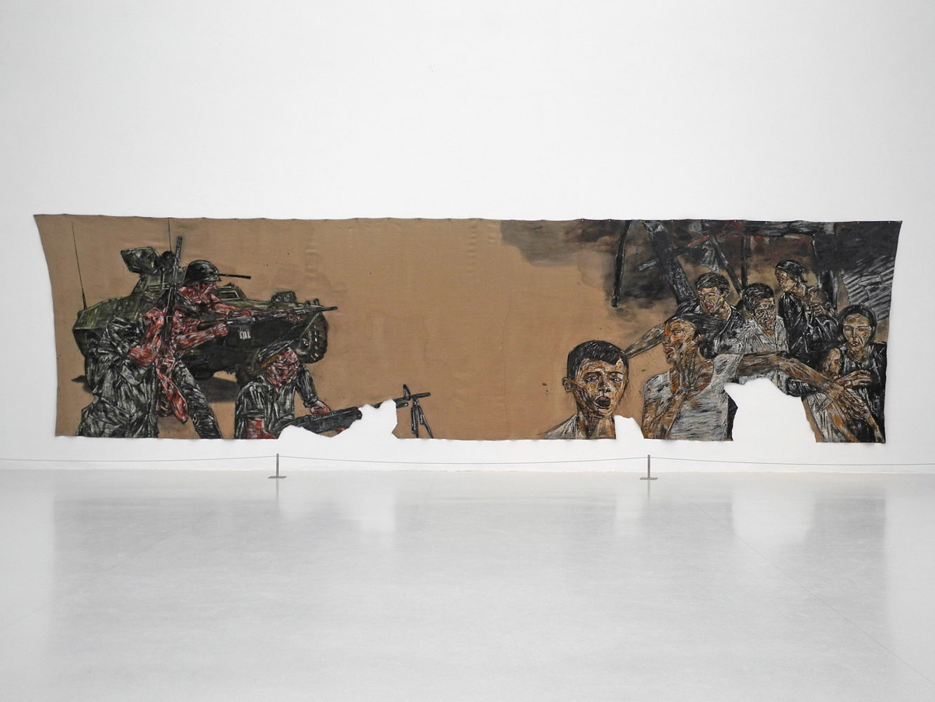 Leon Golub's "Viet Nam II" 1973 at Reina Sofia Palacio de Velázquez, Parque del Retiro, Madrid 2011