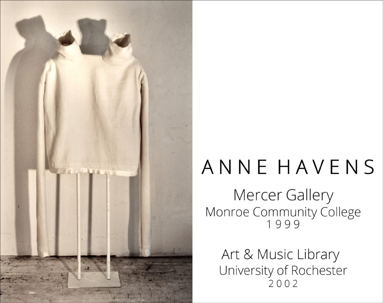 Cover of Anne Havens "Mercer Gallery MCC 1999 / " UR Art & Music Library 2002