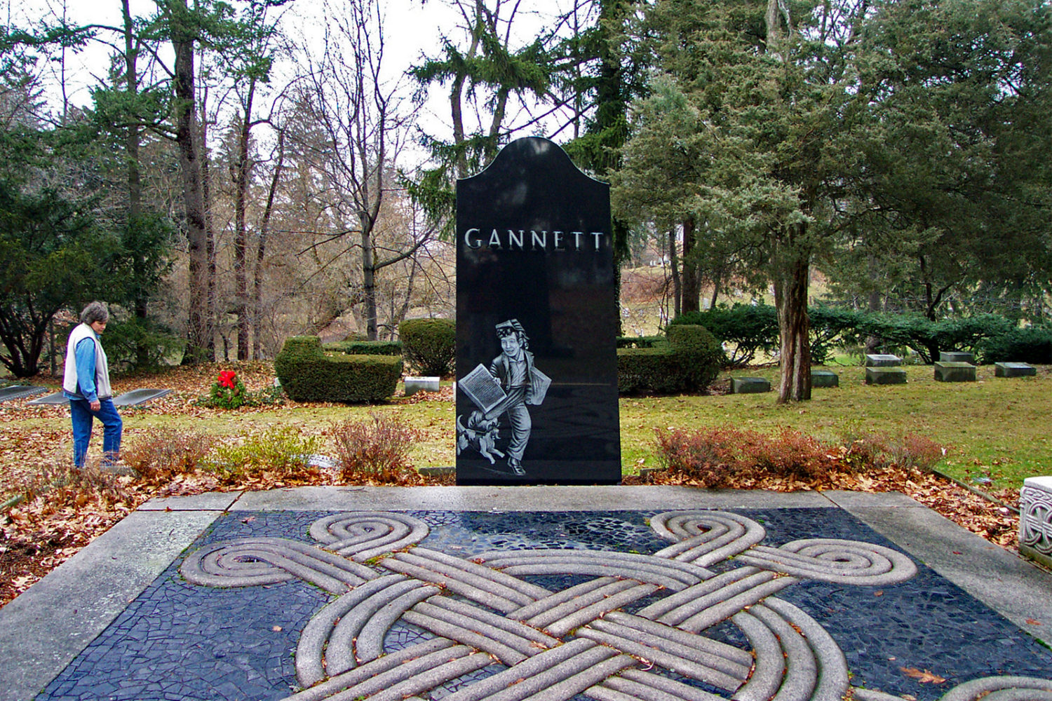 Frank Gannett plot at Mount Hope Cemetery