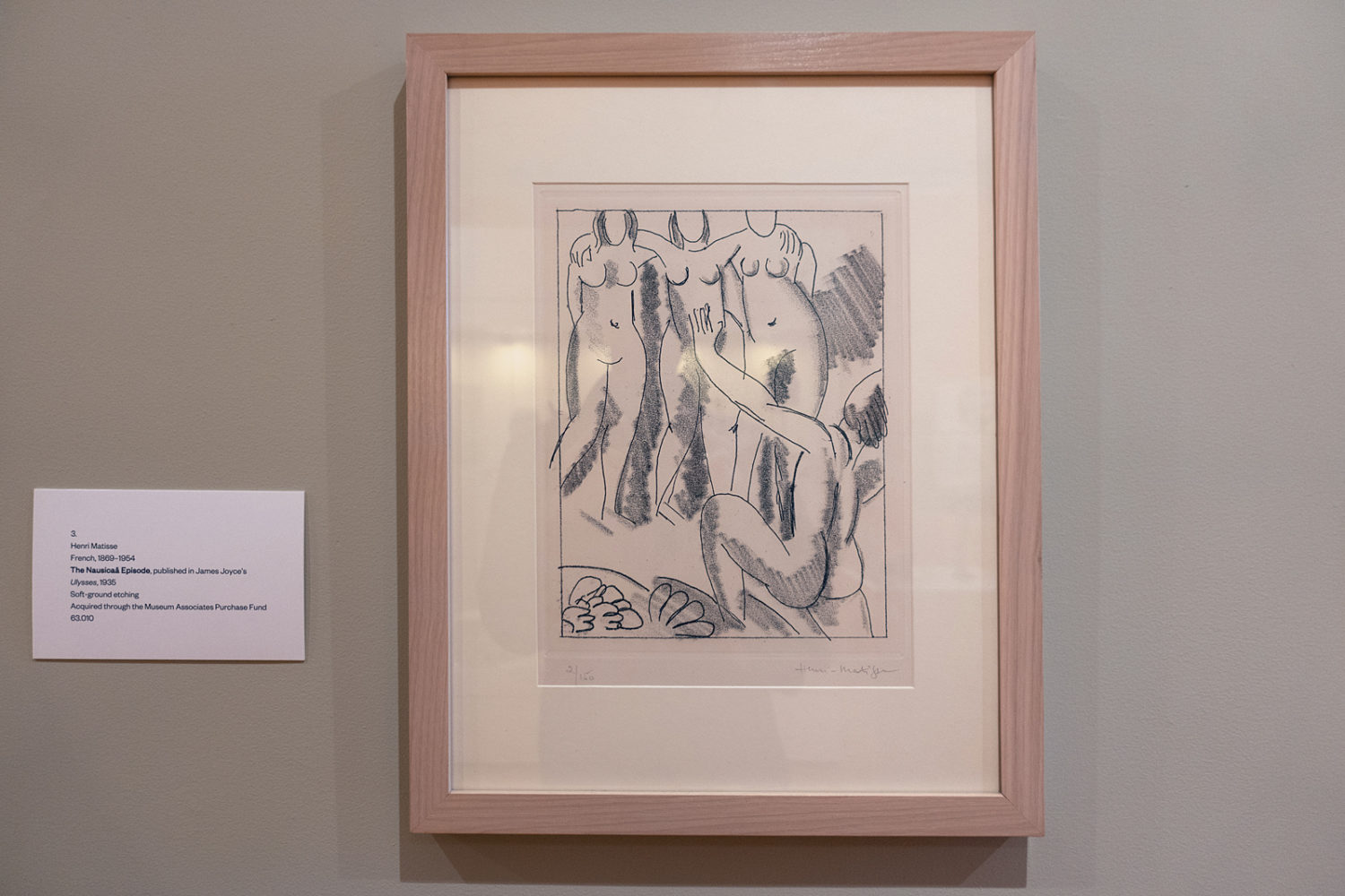 Matisse "Nausicaa Episode" illustration for James Joyce's "Ulysses" at Johnson Museum