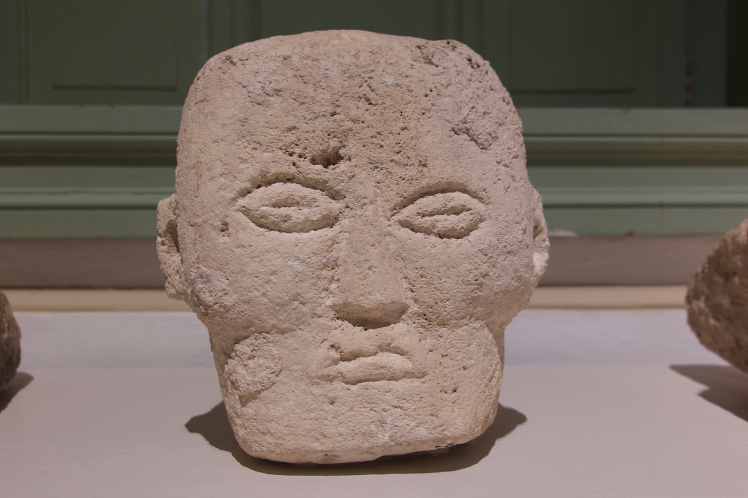 Mayan head in Museo de Antropología e Historia, Merida