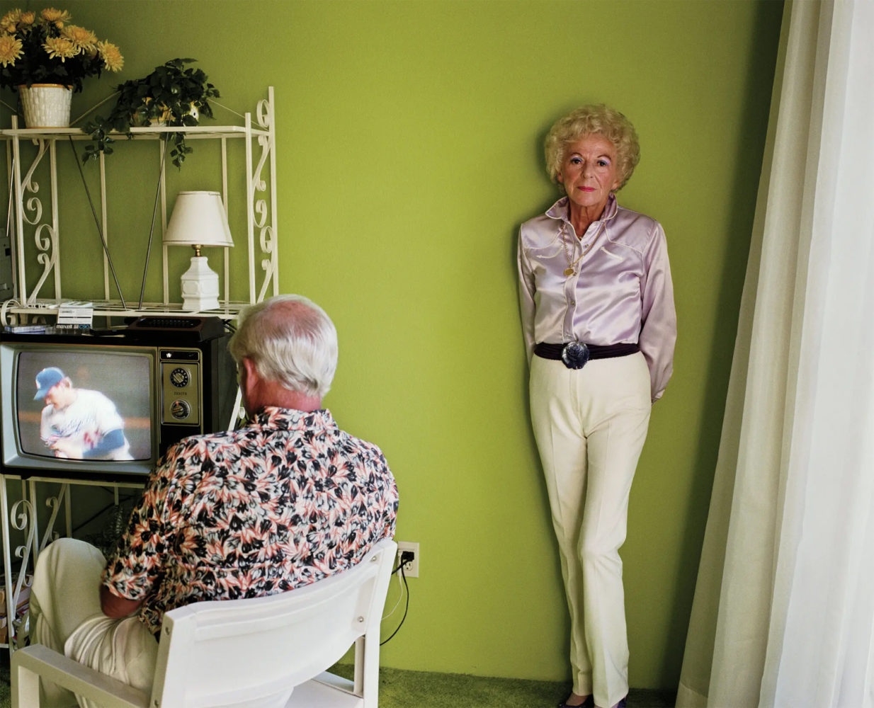 Larry Sultan photograph, "My Mother Posing" 1984