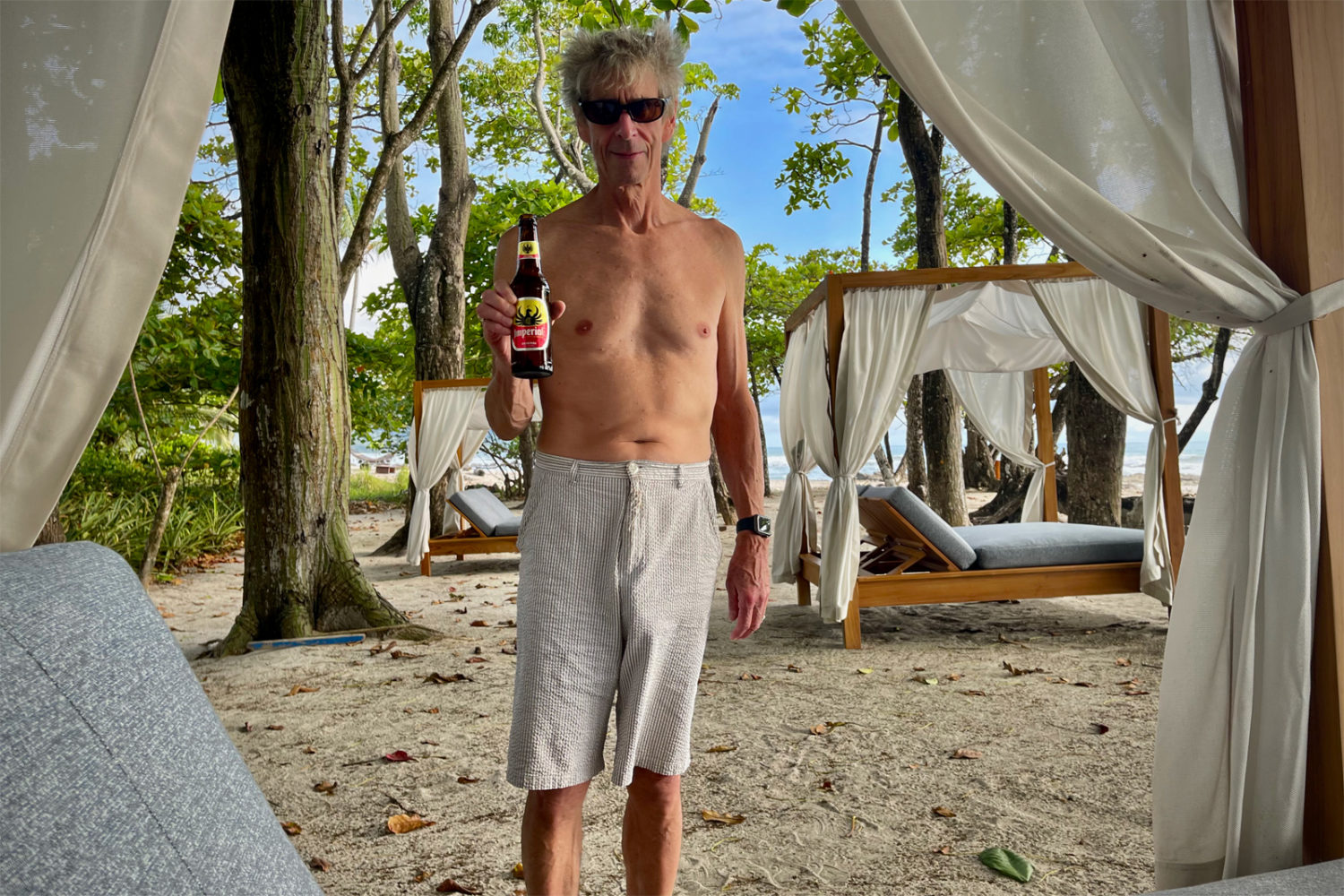 On the beach in Costa Rica. Photo by Peggi.