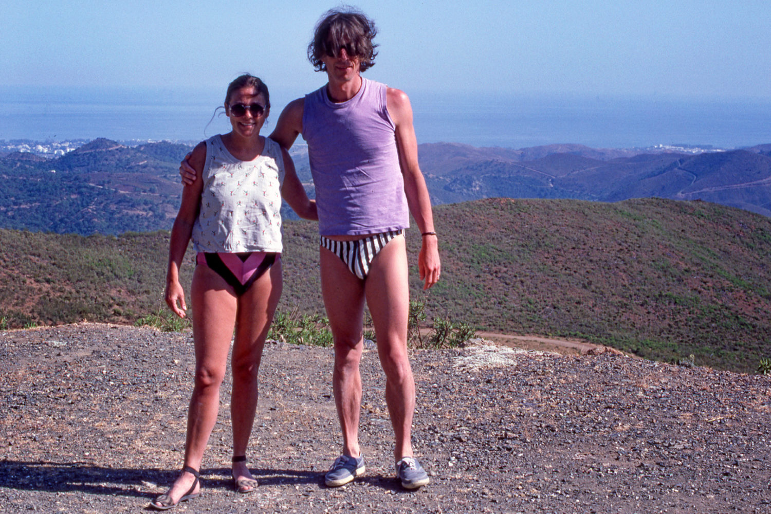 Peggi and Paul near beach in southern Spain