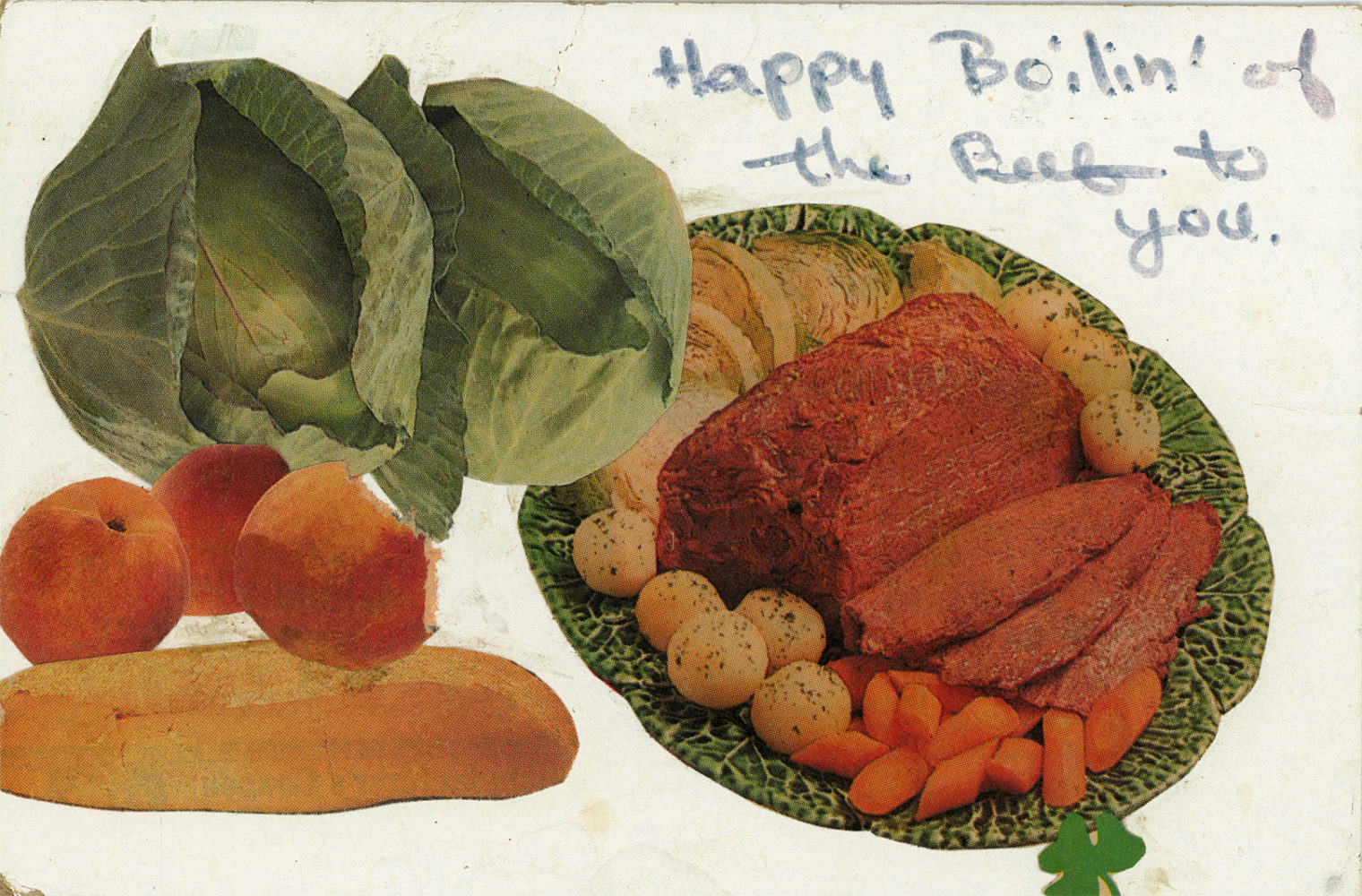 Saint Patty's Day postcard from Pete and Shelley 1992