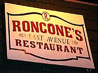 Roncone's on East Avenue in Rochester, New York