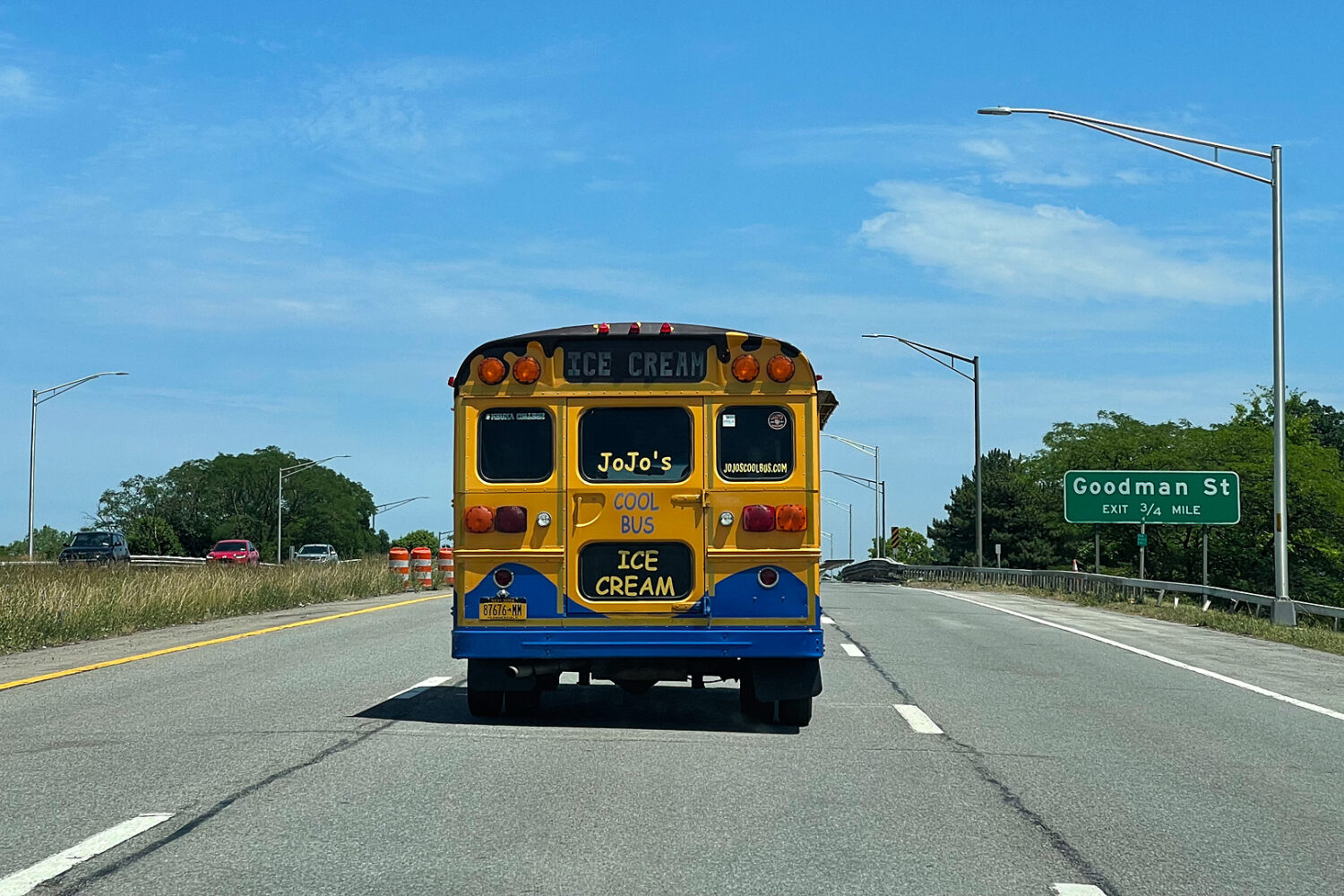 Cool Bus on 104 near Goodman