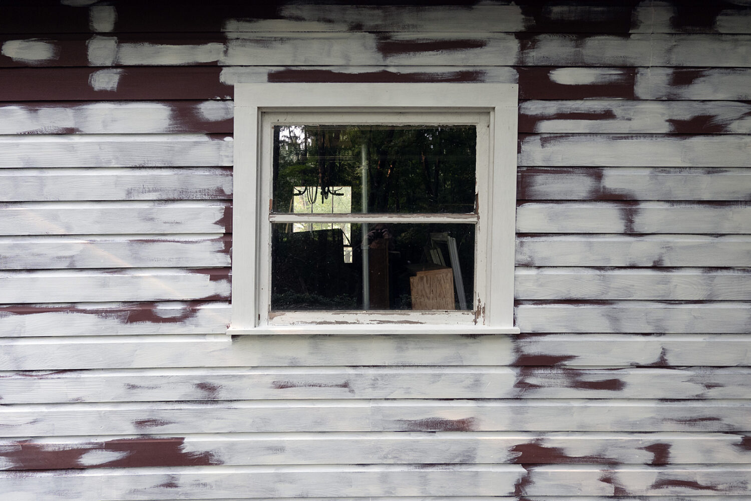 New paint job on the garage at the end of the street