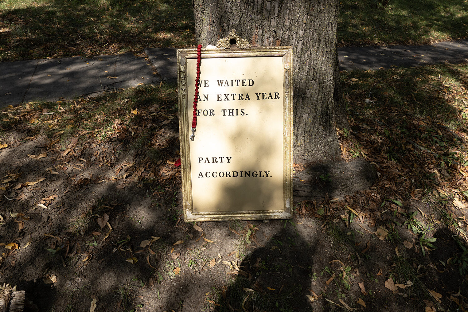 Sign on the street in the South Wedge