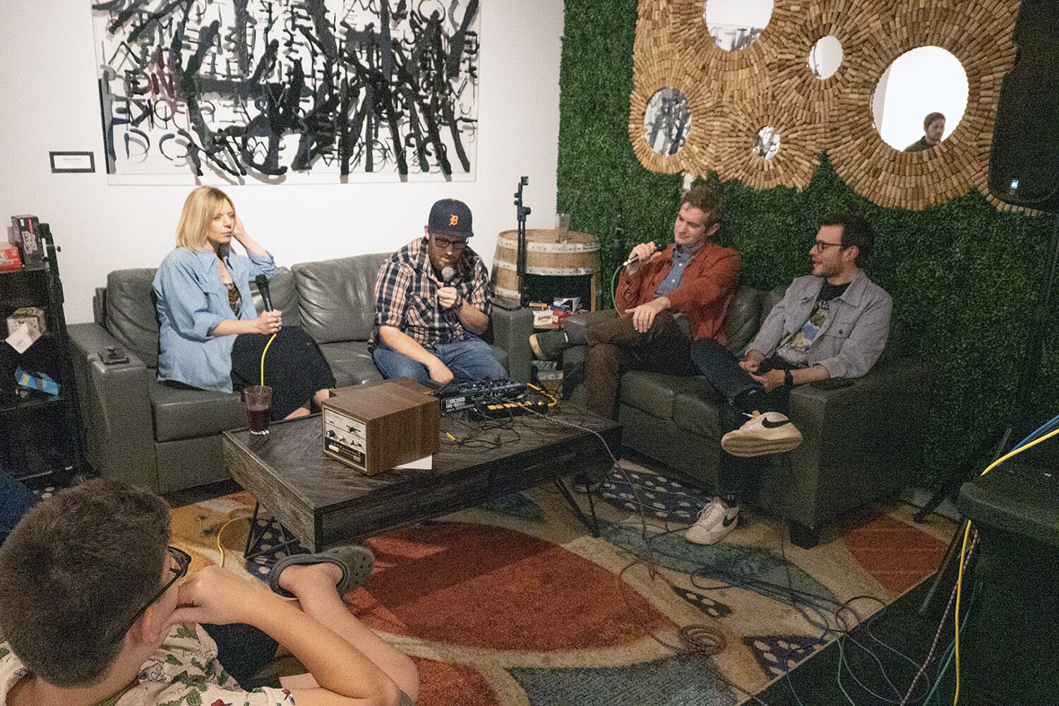 Noah, Melissa,Andrew, Ben and Patrick at Wren Cove Record Release Party at Red White and Brew