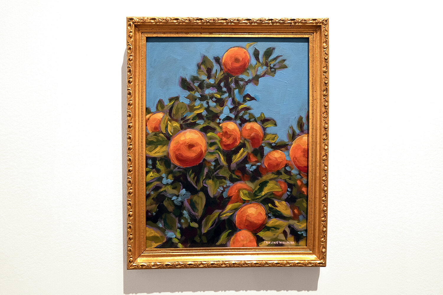 "Seville Oranges" acrylic painting by Pauline Wegman in 2025 Finger Lakes Exhibition