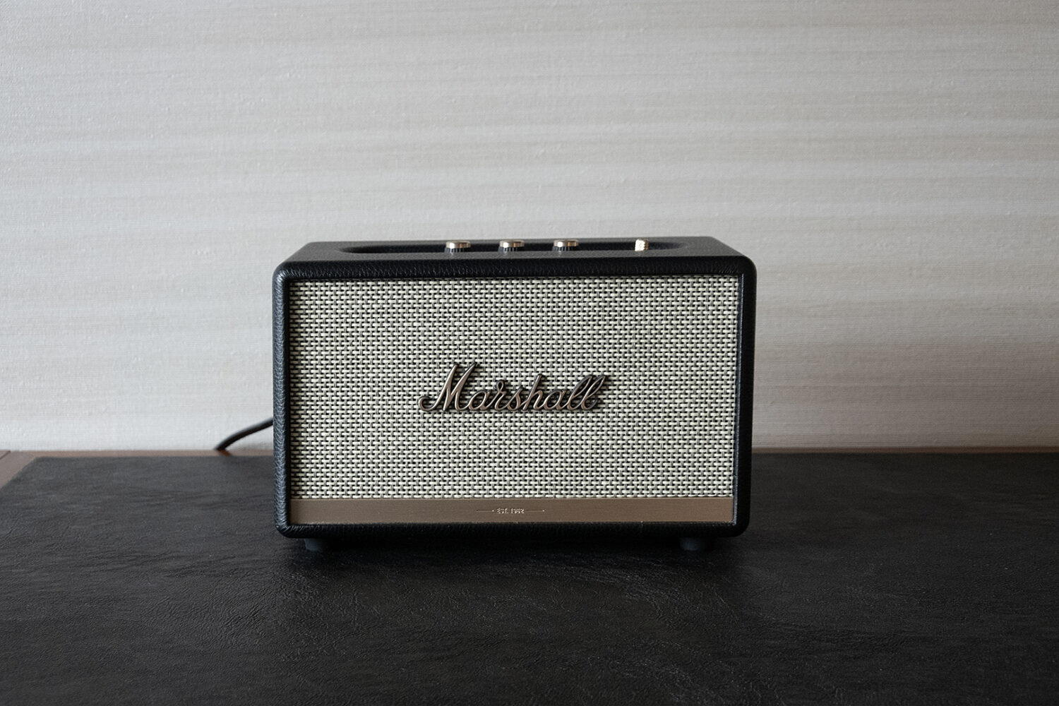 Blue tooth sound system in our NYC hotel room