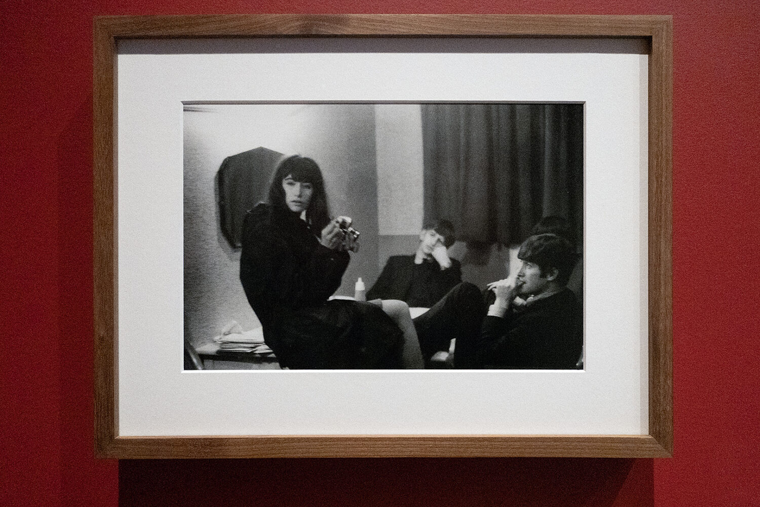 Ringo, John and unidentified woman backstage 1964 US tour, photo by Paul McCartney