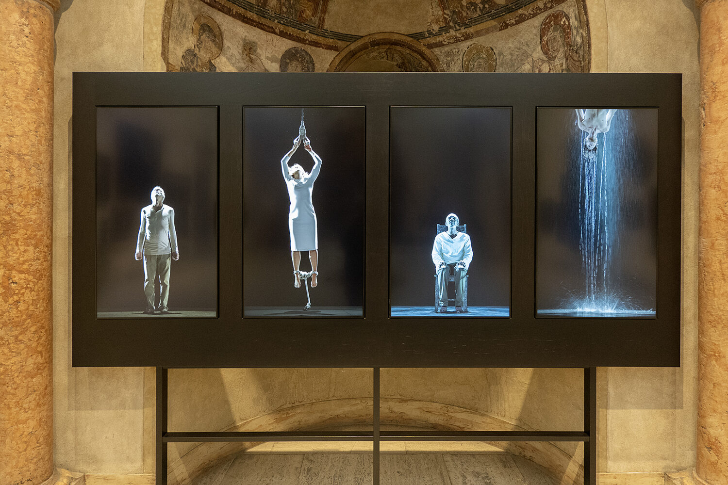 Bill Viola "Earth, Air, Fire and Water Martyrs" at MAG