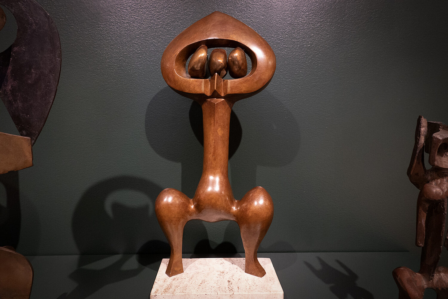 John Rhoden sculpture at MAG show "Determined to Be: The Sculpture of John Rhoden"