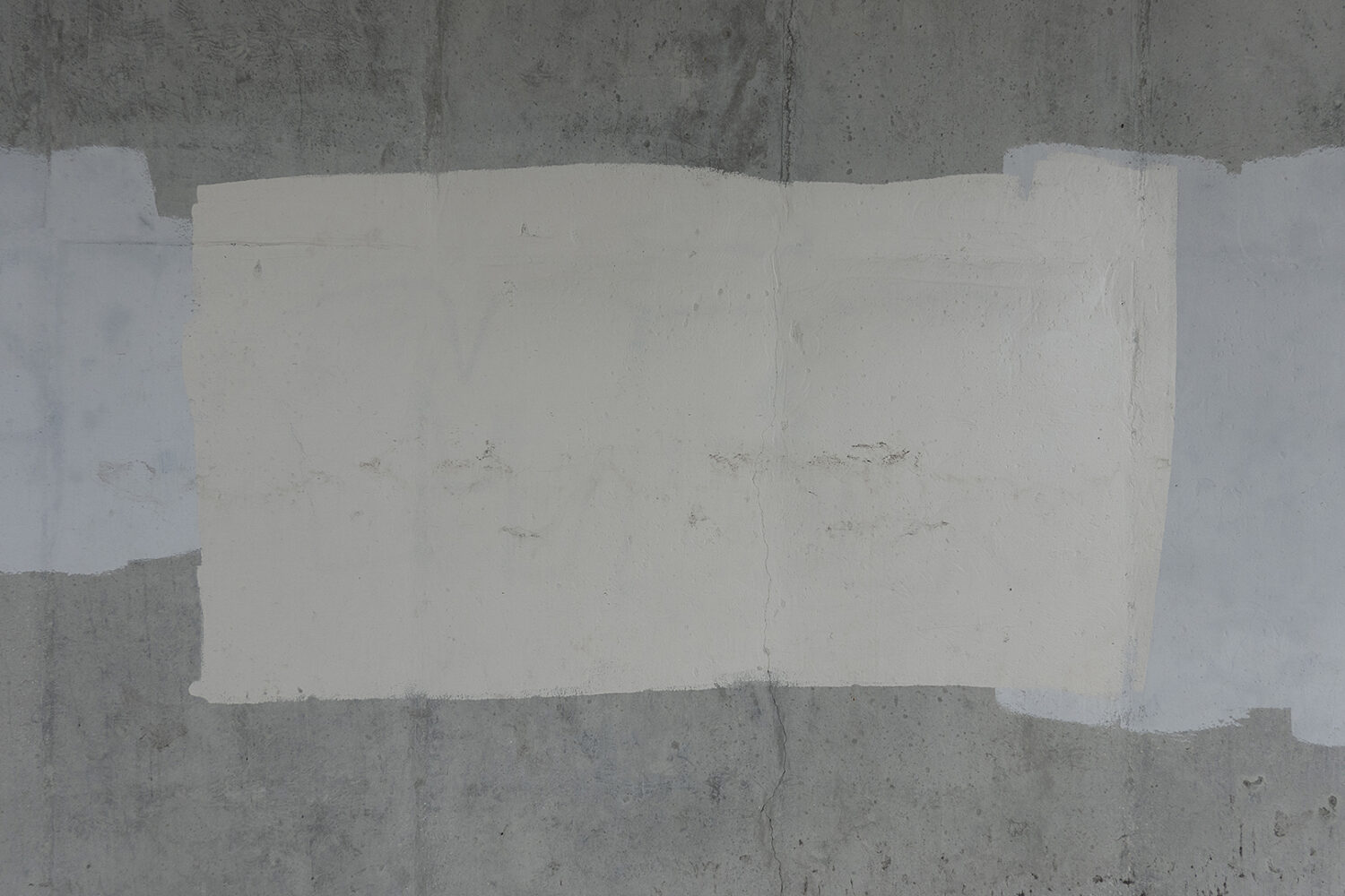 Graffiti cover-up paint on wall under Expressway on East Ridge Road