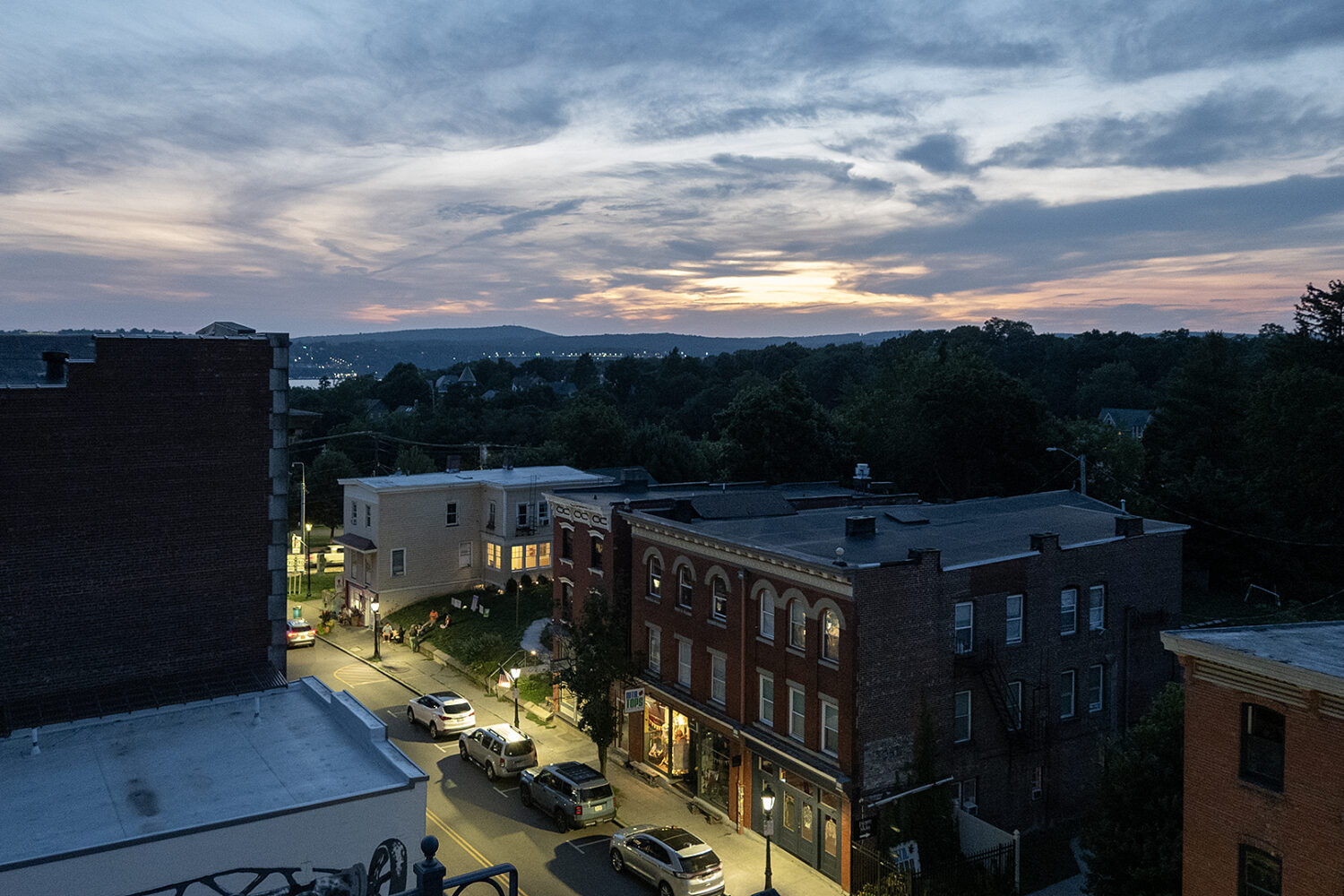 View from hotel roof in Beacon NY