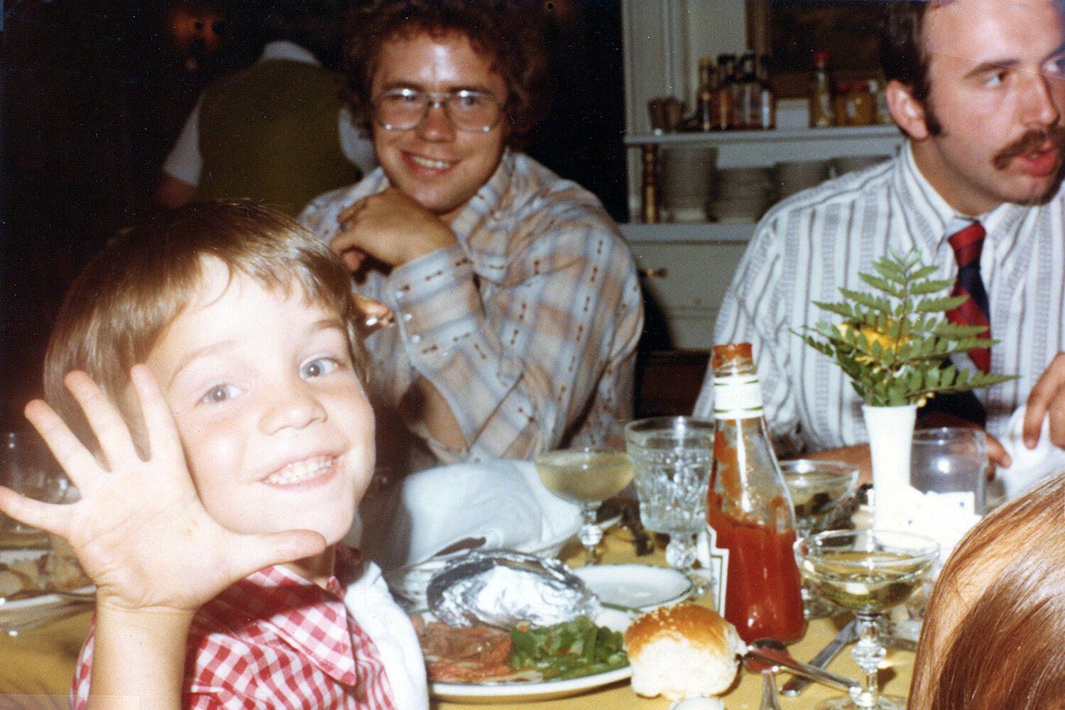 John Gilmore with his son, Willie, and Greg at our wedding in 1976
